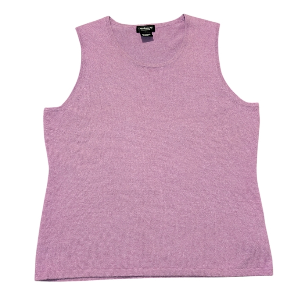 Cashmere Lilac Knitted Tank Top Sz.XL